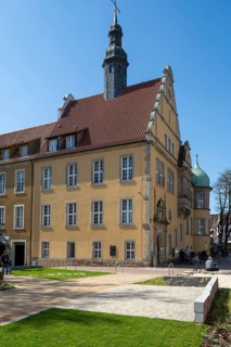 Former district court, monument, Berliner Platz, Gütersloh, Westphalia, North Rhine-Westphalia,