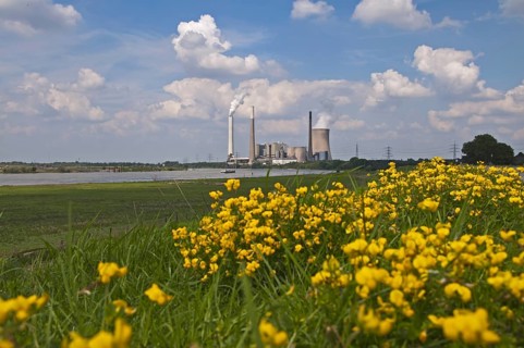 STEAG EVONIK Walsum coal-fired power station, Duisburg, Rhine, North Rhine-Westphalia, Ruhr area,