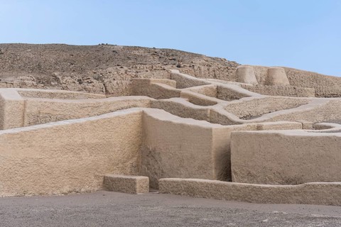 Adobe pyramids at Cahuachi, Cahuachi ceremonial center, Nazca, Peru