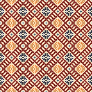 Traditional Latvian embroidery seamless pattern, vector illustration