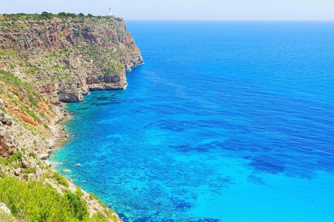Sa Mola lighthouse, Formentera, Balearic Islands, Spain