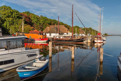 Harbour of Kloster, Hiddensee Island, Rügen, Pomerania, Mecklenburg-Western Pomerania, Germany,