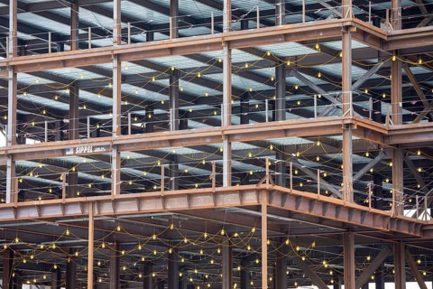 Detroit, Michigan - A Science Research Center being built by Henry Ford Health and Michigan State