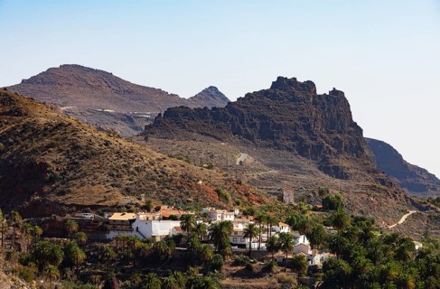 Fortress of Ansite, view to Fortaleza Grande near La Sorrueda, Santa Lucía de Tirajana, Gran