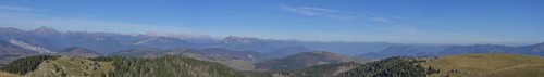 Panoramic view from the summit of Monte Fior, Foza, province of Vicenza, Italy