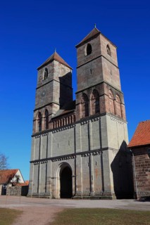 Ruins of the monastery church of St. Marien, Veßra Abbey, district of Hildburghausen, Thuringia,