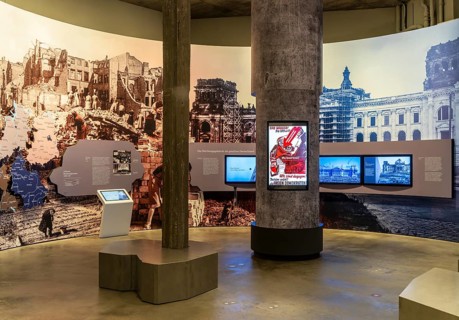 Parliamentary history exhibition in the German Cathedral at Gendarmenmarkt, Berlin, Germany