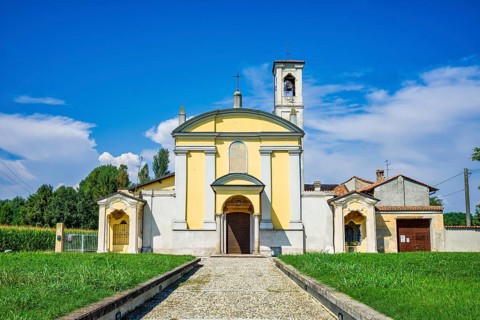 Church near Cornegliano Laudense, Lombardy, Italy