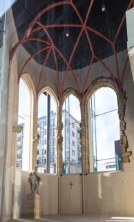 View into the DenkRaum Sophienkirche near the Postplatz, Dresden, Saxony, Germany