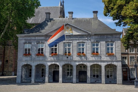 Hoofdwacht am Vrijthof-Platz, Main guard, Maastricht, Province of Limburg, Holland