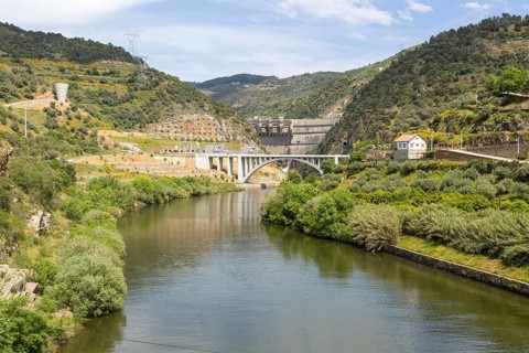 Barragem do Tua, Foz Tua hydroelectricity dam, Tua, Alto Douro, Portugal, Europe