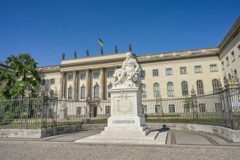 Alexander von Humboldt Memorial, Main Building, Humboldt University, Unter den Linden, Mitte,