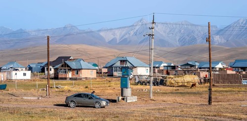 Sary Mogul village, high mountains, Alay district, Kyrgyzstan