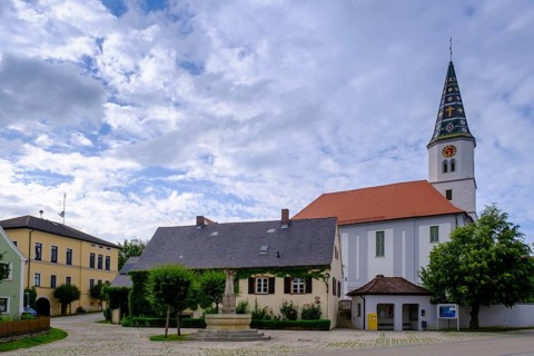 Church of St Michael, Markt Berolzheim, Altmühltal, Middle Franconia, Franconia, Bavaria, Germany