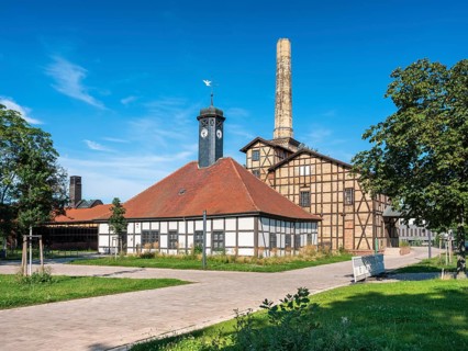 The historic salt works in Halle an der Saale, Saxony-Anhalt, Germany