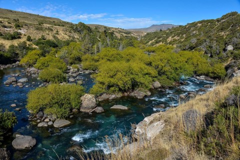 The Chimehuin River in Patagonia, Neuquen, Argentina