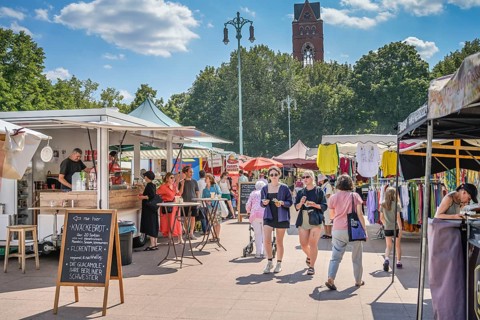 Winterfeldtplatz weekly market, Schöneberg, Tempelhof-Schöneberg, Berlin, Germany