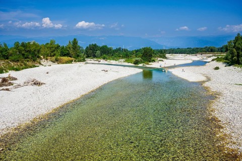River Brenta near Tezze sul Brenta, Veneto, Italy