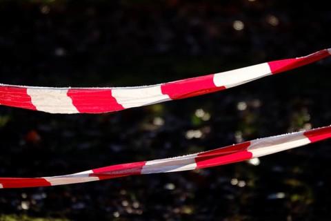 Barrier, danger zone, Germany