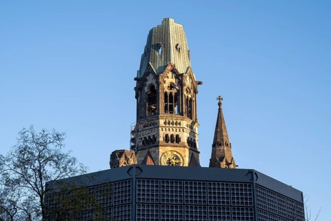 Kaiser Wilhelm Memorial Church, Breitscheidplatz, Charlottenburg, Berlin, Germany