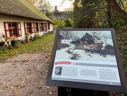 Künstlerdorf and Baltic resort Ahrenshoop, art trail Ahrenshoop, Elisabeth von Eicken painted the