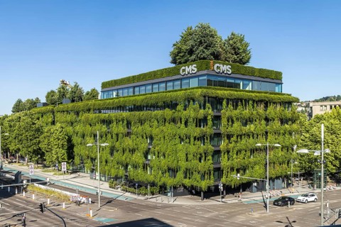 Calwer Passage, green building for a better urban climate. Around 11, 000 plants adorn the building
