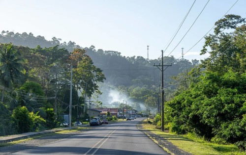 Road in rural Costa Rica, Limón province, Costa Rica