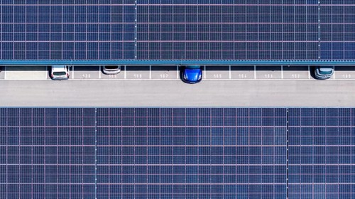 Largest charging park in the world at Merklingen Swabian Alb railway station. Symbolic photo. 259