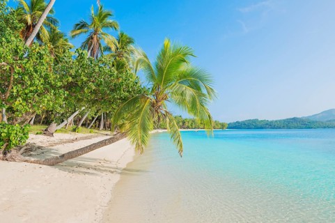 Tropical beach, Nanuya Lailai Island, Yasawa island group, Fiji, South Pacific islands, Pacific