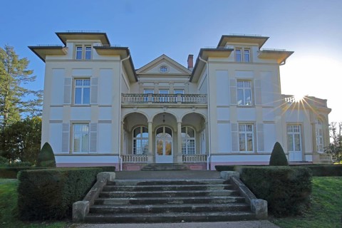 Villa Wertheimber built in 1898 in neo-renaissance style with backlight, staircase, Gustavsgarten,