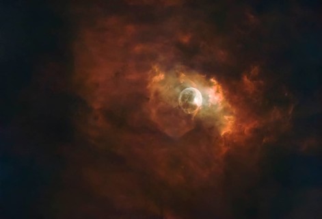 NGC7635, Sharpless 162 or Caldwell 11, Bubble Nebula, Bubble Nebula is an emission nebula and HII