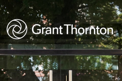Grant Thornton AG, logo at the Düsseldorf branch, auditing company, management consultancy, North