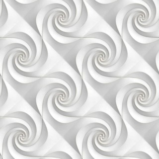 A captivating 3D illustration of seamless, swirling geometric patterns, ideal for wallpapers and