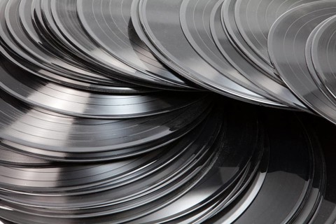 Old vinyl records