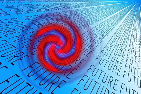 Symbolic picture, future future perspective, swirl, rotation, movement, dynamism, hope,