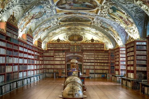 The Srtrahov Library in Prague, Czech Republic, Prague