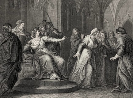 Die Kaiserin Mathilde weigert sich, König Stephan von Blois freizulassen, 1141