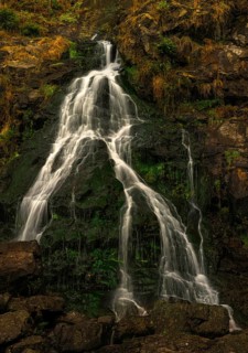 Todtnau waterfalls in autumn, Todtnau, Black Forest, Baden-Württemberg, Germany