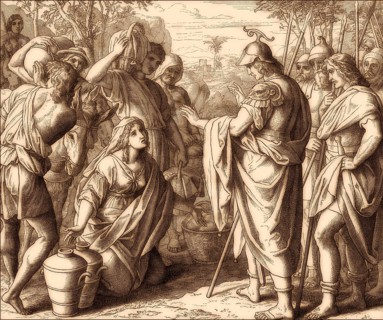 David and Abigail, Old Testament, by Julius Schnorr von Carolsfeld