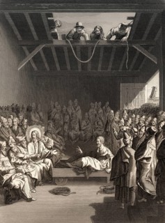 Healing the paralytic at Capernaum, 1853, digitally restored
