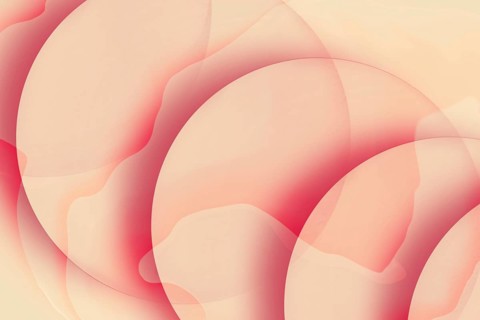 Seamless blend of warm pink and peach hues in soft wave-like abstract patterns, ideal for vibrant