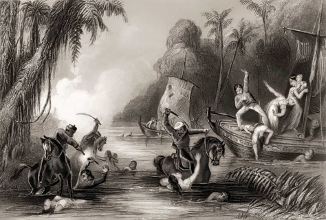 The Bibighar Massacre, on 27 June 1857, siege of Cawnpore or Kanpur, Indian rebellion of 1857