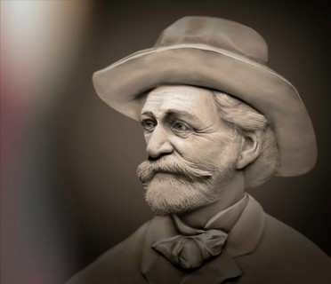 Giuseppe Verdi, 1813 – 1901, Italian opera composer, digitally edited