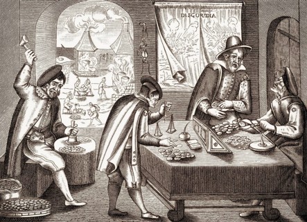 A leaflet on the Tipper and See-saw or Kipper und Wipper, German Financial Meltdown of 1621-23