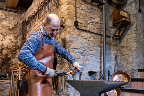 An elderly blacksmith in Austria's Salzburg region maintains the centuries-old traditions of his