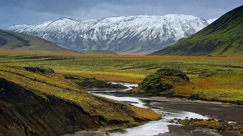 Europe, Scandinavia, Iceland, landscape near Landmannalaugar