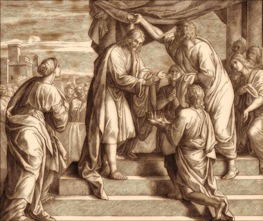 Samuel Anoints David, Old Testament, by Julius Schnorr von Carolsfeld
