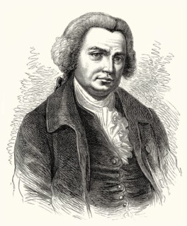 Portrait of John Smeaton, 1724, 1792, the English engineerfather of civil engineering