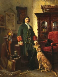 Peter the Great in His Studio, Peter I or Pyotr Alexeyevich Romanov, 1672-1725, Emperor of the