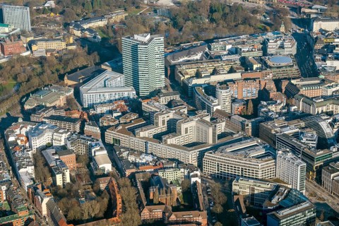 Hamburg, Neustadt, Gängeviertel, Kaiser-Wilhelm-Straße, Axel-Springer-Platz, office, palace,